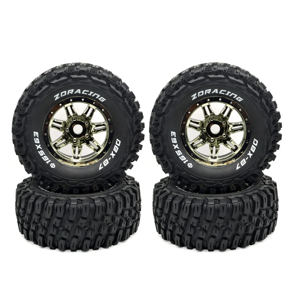 

4Pcs RC Car Wheel Tire Tyre for ZD Racing DBX-07 DBX07 1/7 RC Car Upgrade Parts Spare Accessories,2