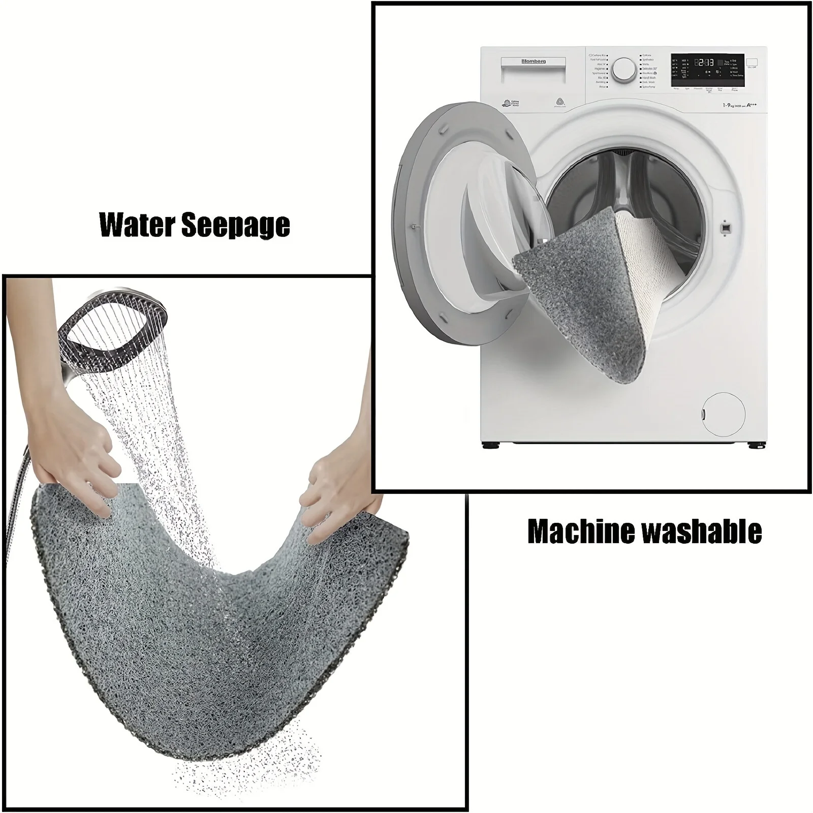 New Bathroom Floor Mats Small Carpet Bathroom Absorbent Door Mats Quick-drying Foot Toilet Non-slip Carpet Washroom floor mat bathroom mat absorbent bathroom mat bathroom floor mat toilet mat bath mat anti slip mat