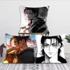 Attack On Titan Eren Yeager Anime Pillow Case Square Pillow Bedroom Sofa Leisure ComfortCushionLiving Room Home Decoration 40X40 2