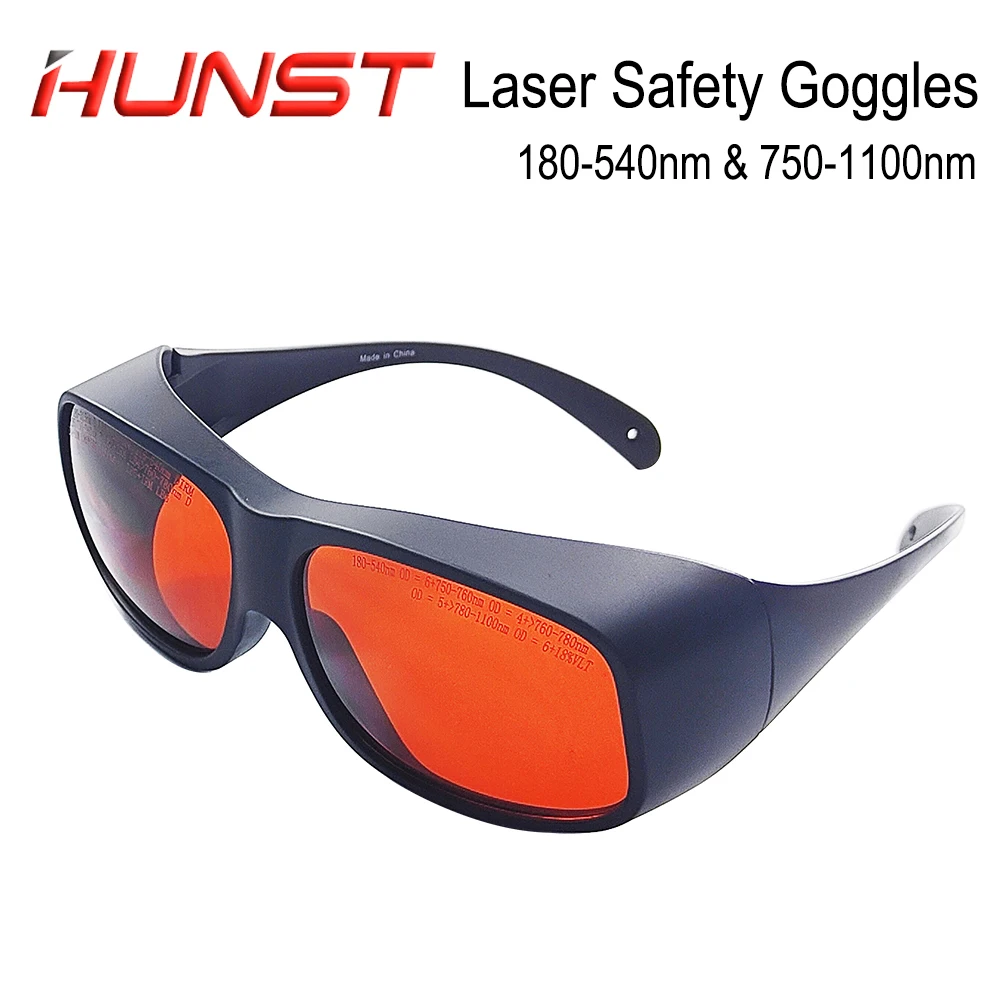 Laser Goggles HUNST OD6+ UV Green Fiber Laser Safety Goggles Protective 355 & 532 & 1064nm Wavelength Glasses Shield Protection Eyewear. laser goggles