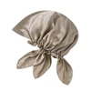 100% Natural Mulberry Silk Sleeping Cap for Women Hair Bonnets Head Cover Hair Loss Hats Luxury Silk Bonnets Night Hair Headwrap 6