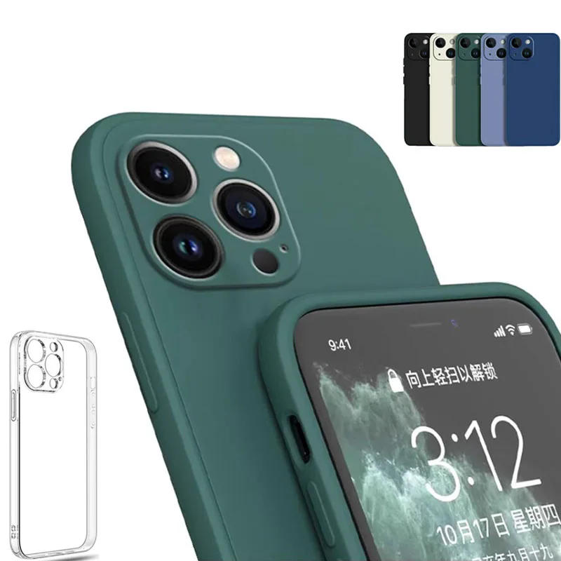 Custodia Morbida In Silicone Liquido Per Iphone 13 12 14 15 11 Pro Max Mini Viola Verde Grigio Bianco Rosso Blu Cover Posteriore Per Custodia Iphone 1