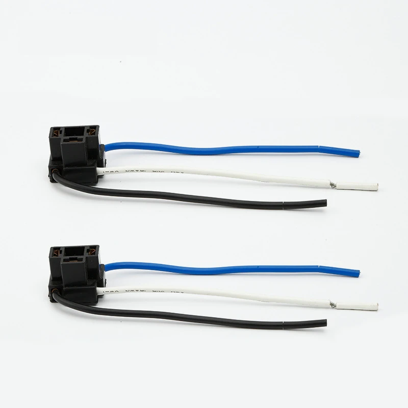 Headlight Holder Light Bulb Socket Socket Connector Plug Adapter 2Pc H4 HB472 472 Headlight Socket Adapter Headlight Conversion Harness Wire Fog Lamp Bulb Socket Plug Car Cable