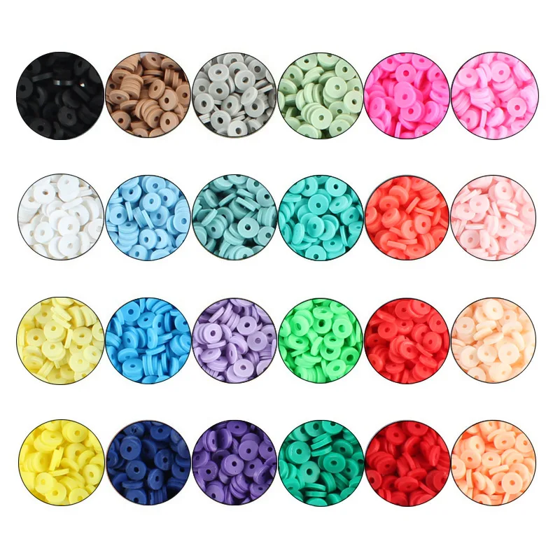 6mm Bracelet Beads Kit Clay Beads For Jewelry Making Set Jewelry Making  Beads For Handmade Supplies Earrings Necklace Making Kit