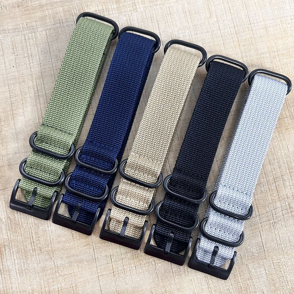 Universal Nylon NATO Watch Strap with Stainless Steel Buckle