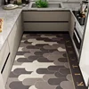 Kitchen Carpet Oil-proof Non-slip Waterproof Rug Pvc Leather Floor Mat Home Decoration Large Area Rugs Alfombra De Cocina 주방 카펫 3