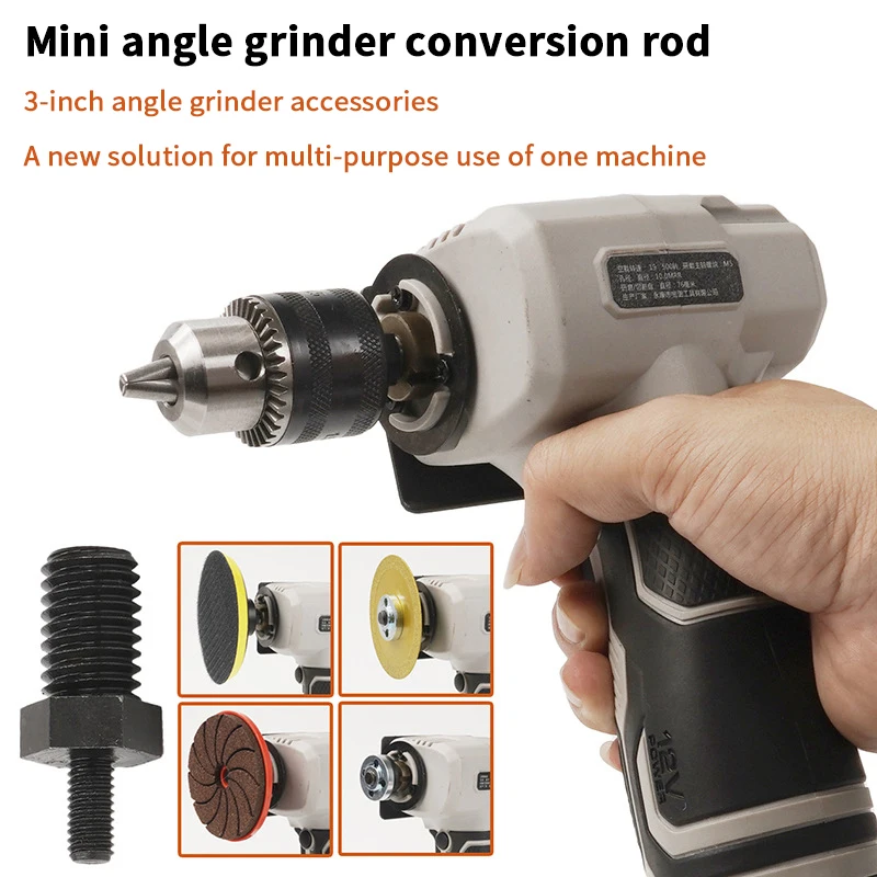3-inch M5 to M10/M14 to M10 Conversion Accessory for Versatile Hand Drill & Grinder.