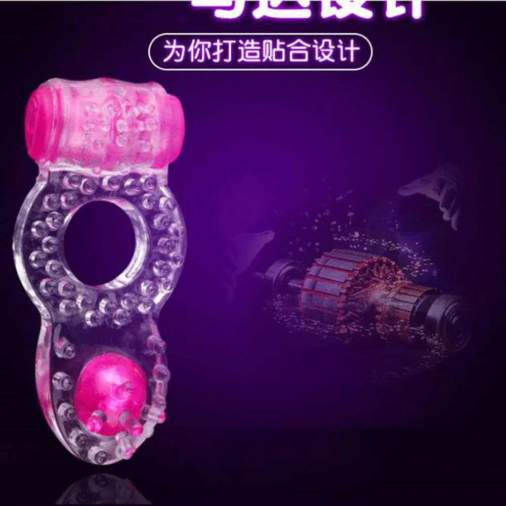 Sex Toys Couples Dual Pleasure delay Ring Vibrating Ring clit stimulator longer erections intense ejaculations