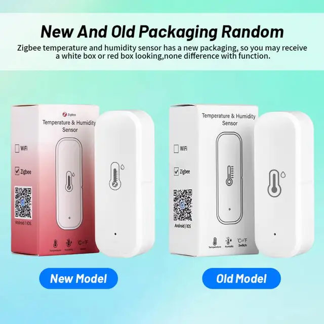 Aubess ZigBee/WiFi Tuya Smart Temperature And Humidity Sensor Smart Life APP Wireless Remote Control Work With Alexa Google Home 3
