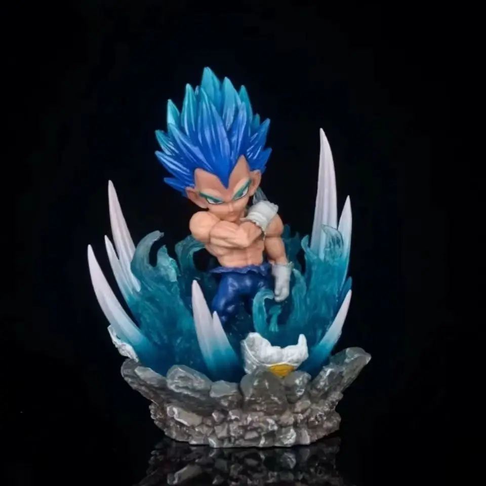 Dragon Ball Z Figura Q Versione Super Saiyan Vegeta Goku Brolli Luminoso Mini Ornamento Modello In Pvc