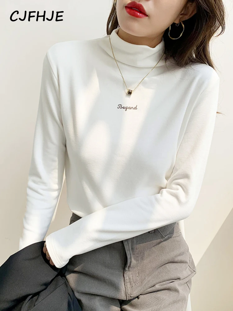 

CJFHJE Новинка, весенний пикантный Топ, футболка, Женская корейская мода, женская одежда, футболка, Женская облегающая хлопковая эластичная футболка с длинным рукавом