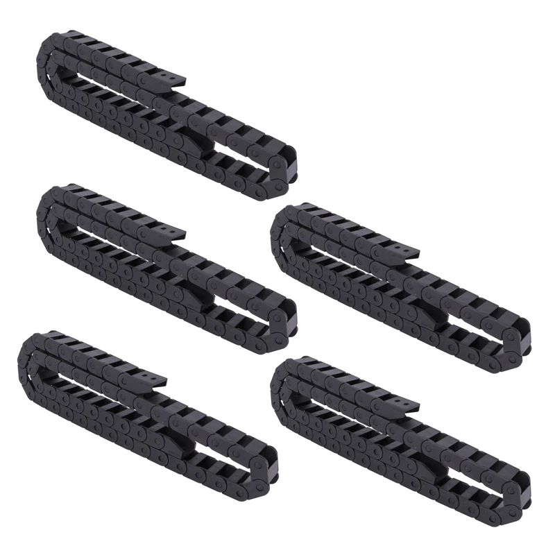 

5Pcs 10 X 20Mm 1M Open On Both Side Plastic Towline Cable Drag Chain