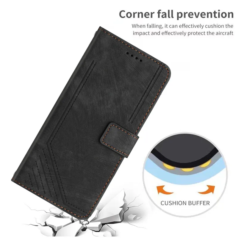 Leather Flip Wallet Phone Case - Elegant and Durable Design