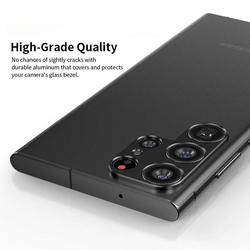 Premium Metal Rear Camera Lens Cover with Anti-Fall & Anti-Collision Protection