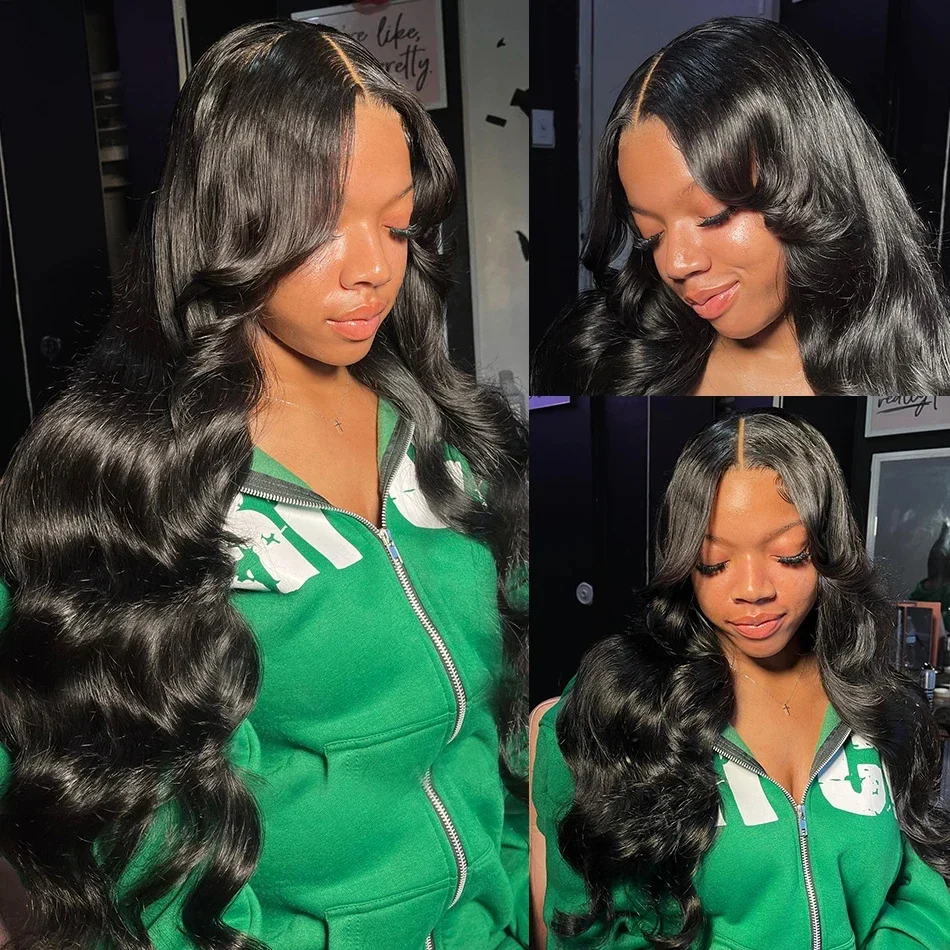 Body Wave Lace Front Human Hair Wig 30 40 Inches 200 Density Brazilian Remy 13x6 Transparent Hd Lace Frontal Wigs For Women 4