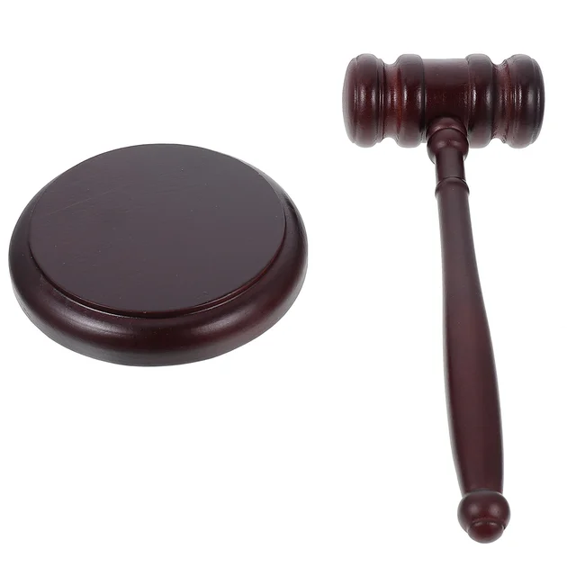 Gavel Judge Hammer Wooden Block Auction Toymini Set Sound Kidswood