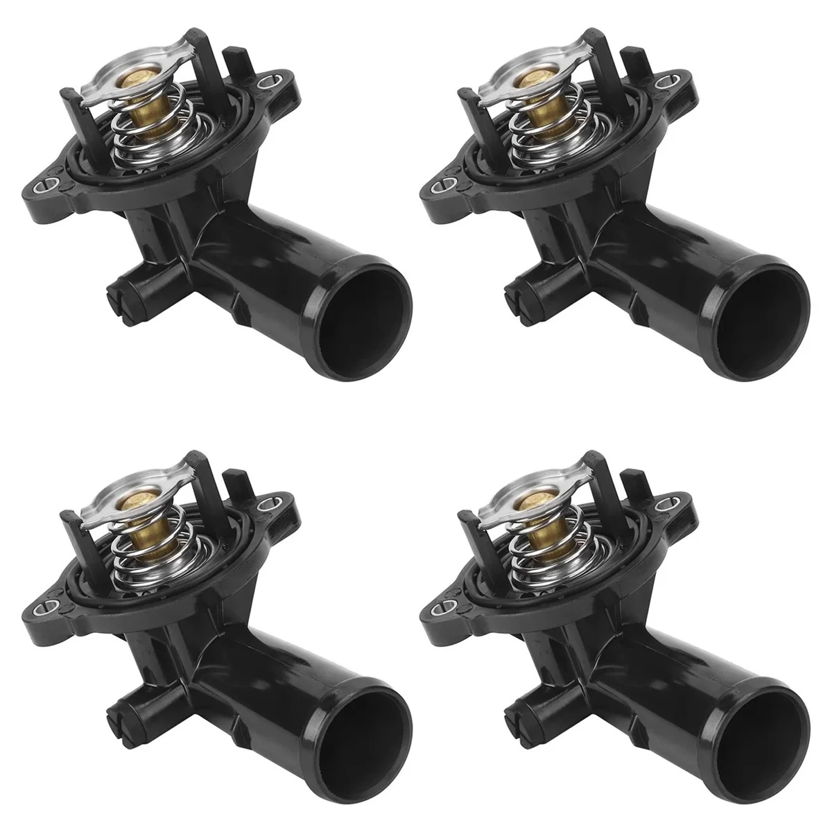 

4X Car Engine Coolant Thermostat Housing Replacement for Jeep Wrangler Thermostat Housing Engine Cooling Valve 5184651AF