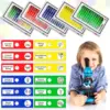 120 Pcs Kids Prepared Microscope Slides Animals Insects Plants Flowers Biological Specimens  For Student School Science 5