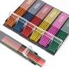 12pc/Box Colored 2.0 mm Lead Refills 120 mm Length Unique Colors Pre-Sharpened Break & Smudge Resistant 3