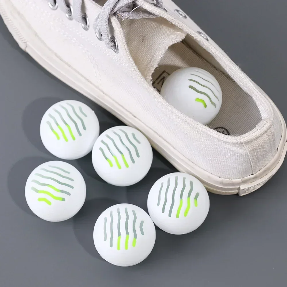 Shoe Deodorizer Shoe Deodorant Balls Deodorizer Freshener Balls 6pcs for Shoes Multifunction Jasmine Scent Fresheners Footwear Shoe Closet Toilet Deodorization