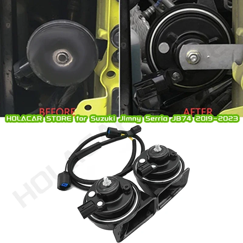 Snail Horn Loud Speaker Sound Refit Accessories For Suzuki Jimny JB64 JB74-Jimny 3-Door High Low Pitch Snail Horn