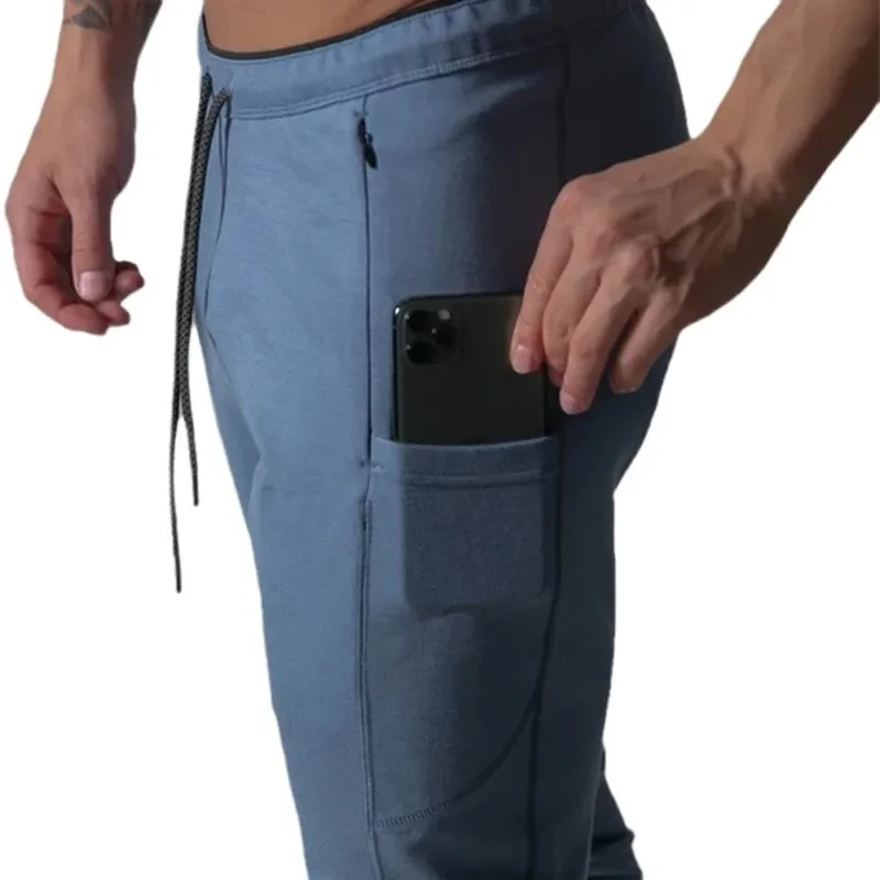 New Hot Sale Of The Season Men's Sporty Cotton Trousers for Running Slim Fit Casual Jogging Pants with Drawstring And Zipper