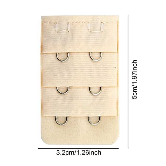 10PC Women's Bra Extenders Brassiere Extension Hooks Narrow 3 Rows