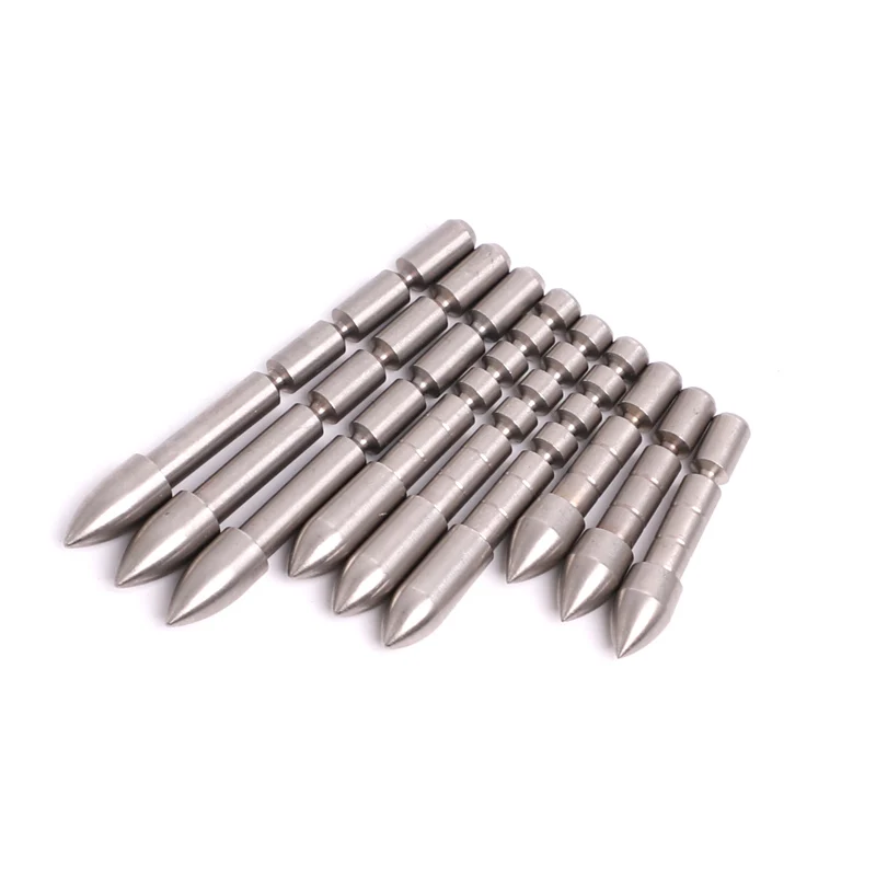 ID5.2mm Arrow point 100 140 175 Grain Stainless Steel Arrow head For ID 5.2 mm Shaft DIY Archery Accessories 6pcs