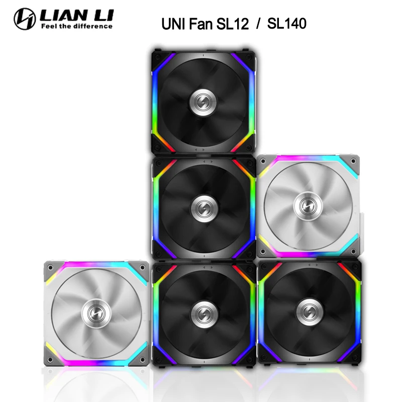 Uno-kit Ventilador Modular Sl120 140 Rgb Pwm Corrente em Margarida sem Cabo Rgb L-connect Uni Hub li li