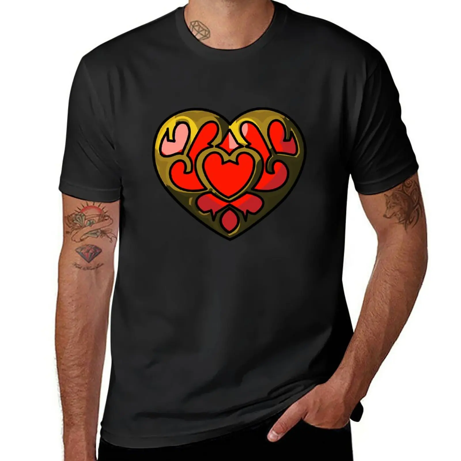 

New Heart Container T-Shirt tops Short t-shirt anime aesthetic clothes clothes for men