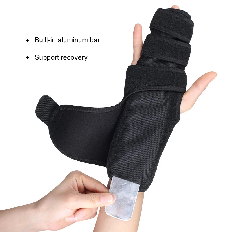 

Устройство для коррекции пальцев для взрослых, фиксирующий ремень для запястья, черный, безопасный и стабильный держатель, один размер