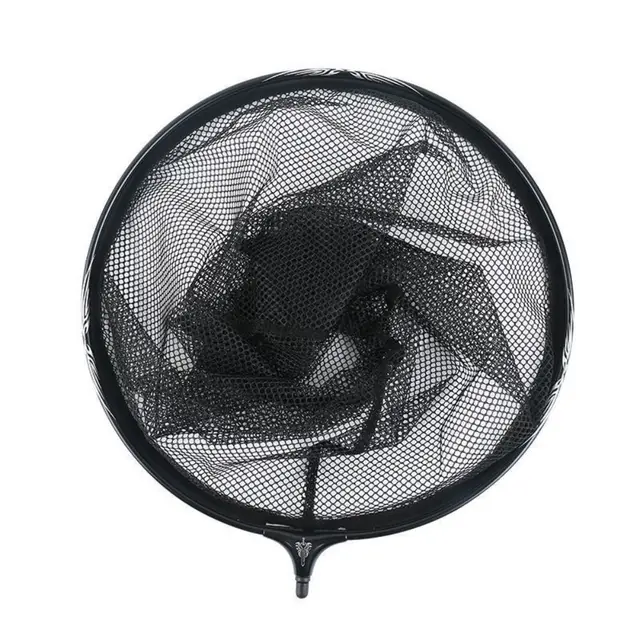 Portable Nano Mesh Fabric Fishing Net Head Anti-hook Deepening Fishing Folding Mesh Black Fishing Landing Net 2