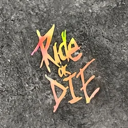 Durable Waterproof Top Tube Bike Decoration Stickers - 3.5x5CM (Reflective laser)