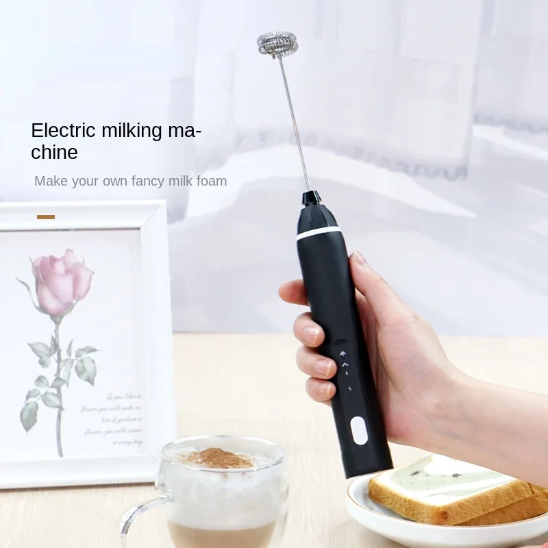 

Hand-held electric milk beater coffee flower milk foam machine household baking stirring rod milk foam rod egg beater