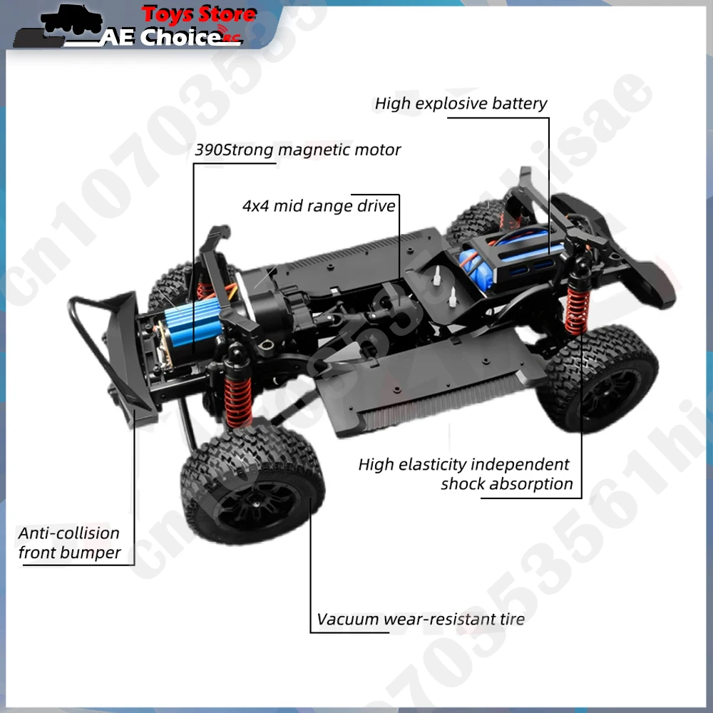 MN128 1/12 RC Car 4WD Jeep Model 2.4G Remote Control LED Light 4X4 Off Road 4WD Climbing RC Truck Electric Toy Car Gift for Boy 6