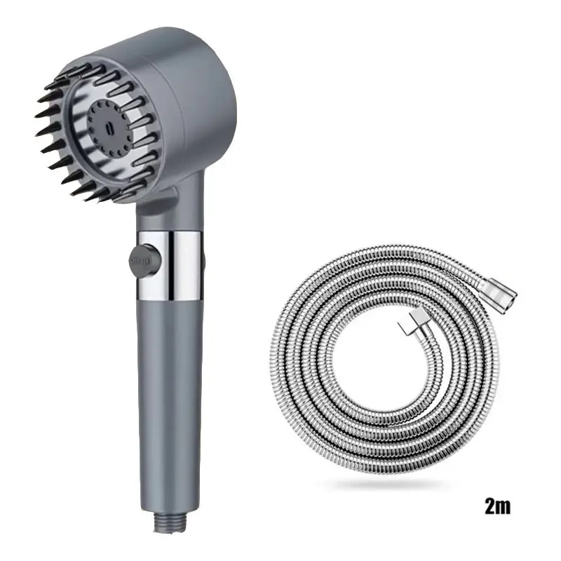 Shower for Bathroom Accessories Three Level Adjustment Showerhead Pressurization Head Massage Knobs Filter Set Showers Parts - Image 24