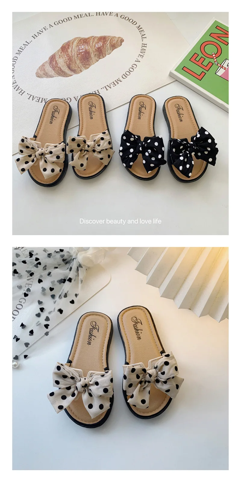 Description Picture 4 of itemSummer Girls' Sandals and Slippers Fashion Outdoor Wear Non-slip Cute Baby Girl Soft-soled Slippers Children's Slippers