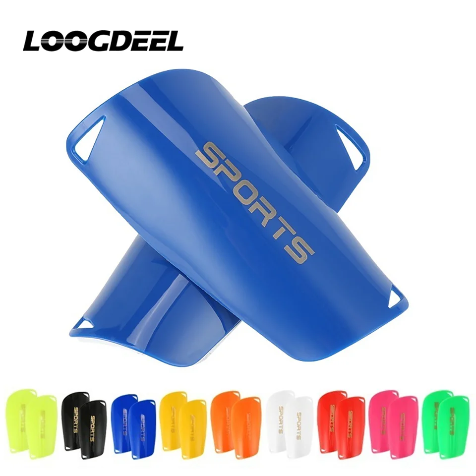 LOOGDEEL Soccer Shin Guards Fotball Foot Protector Light Sock Insert Board Training Leging Protective Pads Adult Kids