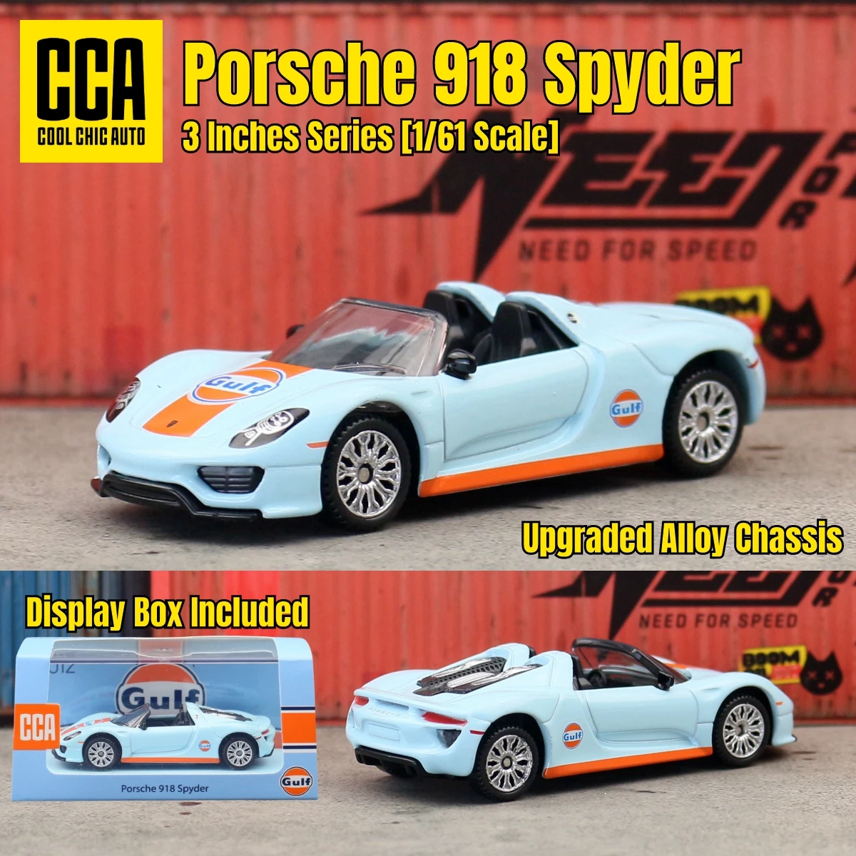No301 ミニカー1/12 PORSCHE 918 SPIDER 1/12 Porsche 918 Spyder Weissach Package (Black Metallic