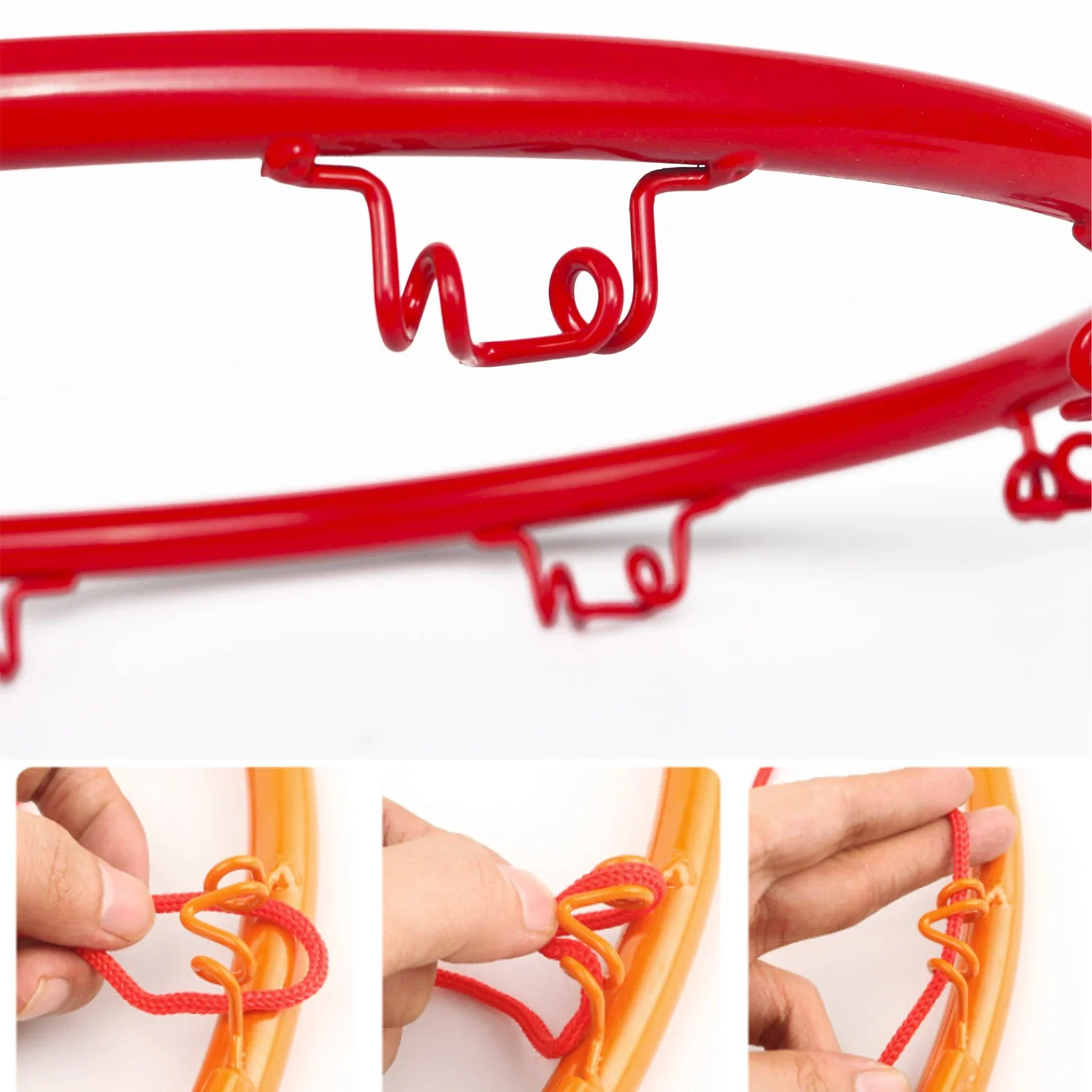 32cm Collapsible Kids Basketball Hoop Wall Door Mounted Basketball Goal Indoor Outdoor Hanging Hoop with 16cm Ball and Inflator