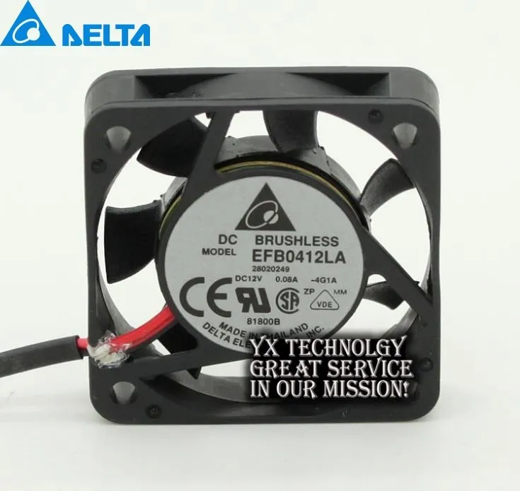 

For Delta New EFB0412LA 4CM 40mm 4010 12V 0.08A ball silent cooling fan for 40*40*10mm