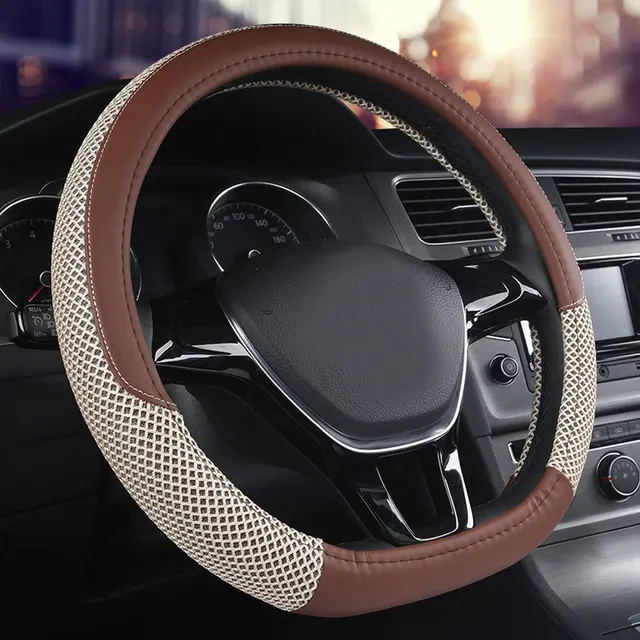 D Series Micro Fiber Leather Car Steering Wheels Covers Stylish and Comfortable