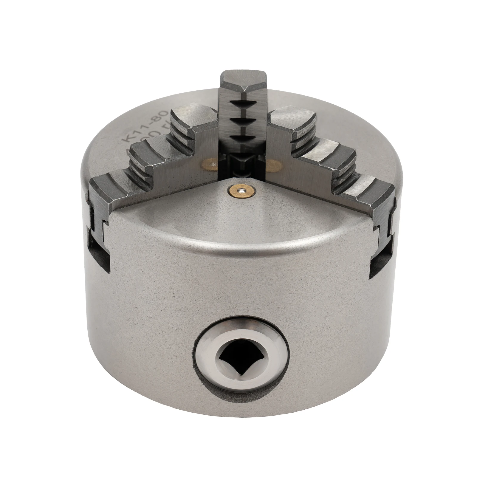 80mm/100mm/125mm 3-Jaw Self-Centering Chuck Adjustable Lathe Chuck Tools Set with Wrench for Clamping Milling Drilling Turning