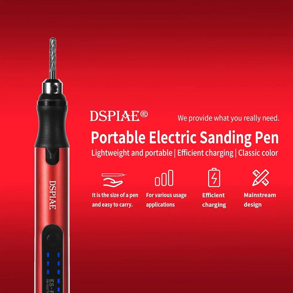 Sandpaper Disc DSPIAE ES-P Sander Pen Sponge Sanding Disc Round Pre-Cut Abrasive Sandpaper Used With Portable Electric Sharpening Pen 4.2V 10W sandpaper disc