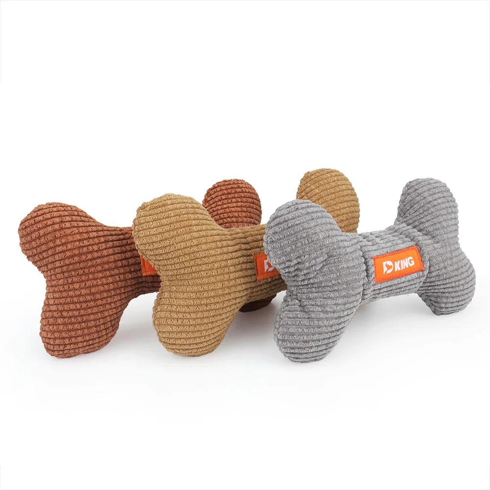 Plush Bone Squeaky Dog Toy 3