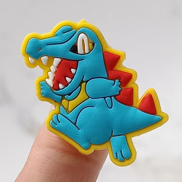 Dropshipping 1Pcs PVC Shoe Buckle Accessories Funny DIY Cartoon Animals Shoes Decoration Jibz For Croc Charms Kids Party Gift J