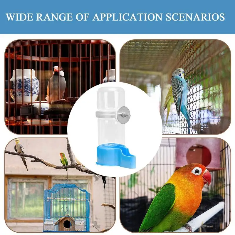 Automatic Bird Water Dispenser Travel Parakeet Feeding Waterer Automatic Parakeet Feeder Drinker Hangable Food Dispenser