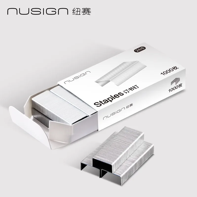 12    스테이플 24/6 1000개입, 녹슬지 않는 사무용 스테이플러 리필, 일상 사무용 표준 사이즈 스테이플, 1개 구매 시 1개 무료