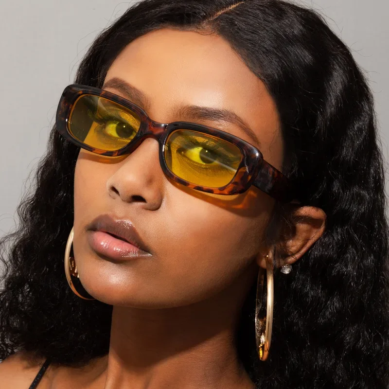 

Retro Small Frame Women's Sunglasses Square Fashion Glasses Sun Protection UV Protection High Quality Sunglasses for Men UV400
