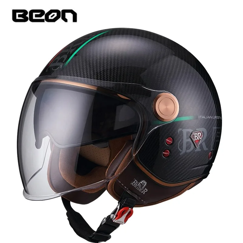 BEON BR20  ̽ ź  3/4 Ƽ  ,  Ʈ    , Moto Casco Capacete Casque